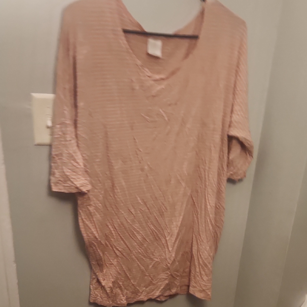Agnes & Dora Pink Striped Short Sleeve Tee